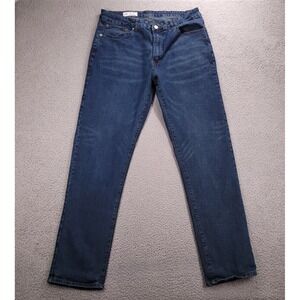 GAP Jeans Mens Size 36x32 Original Slim Straight Leg Mid Rise Medium Wash Denim